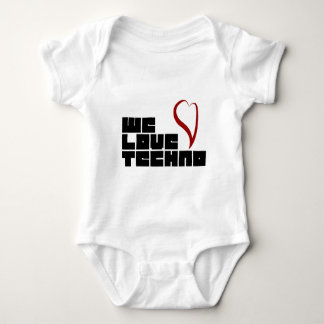 Logotipo-Wir-Liebe-Techno Baby Strampler