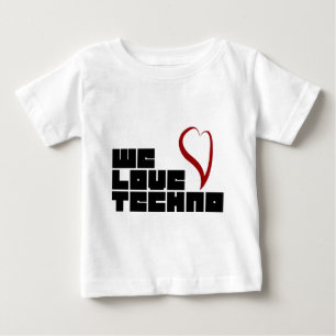 Logotipo-Wir-Liebe-Techno Baby T-shirt