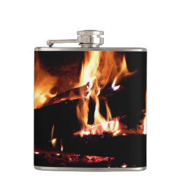 Logs in the Fireplace Warm Fire Photography Flachmann