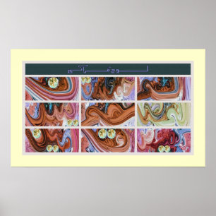 lohe Qurani Malerei فن-الخط-لوح-قرآنی Poster