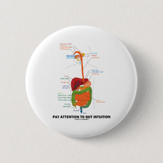 Lohn-Aufmerksamkeit zur Darm-Intuition Button