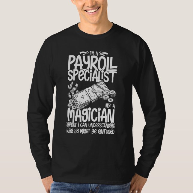 Lohnbuchhalter-Fachrechner Mitarbeiter-AG T-Shirt (Vorderseite)