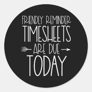 Lohnbuchspezialist Ager Clerk Friendly Erinnerung  Runder Aufkleber