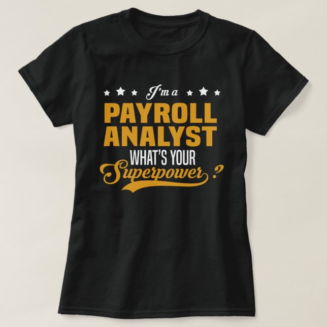 Lohnrollenanalytiker T-Shirt (Design vorne)
