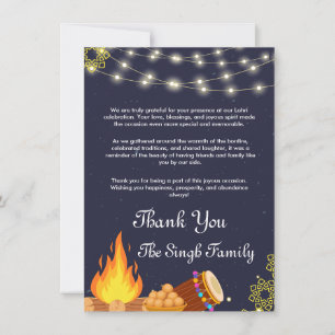 Lohri Dankeschön Karte
