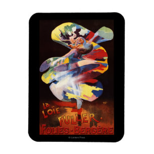 Loie Fuller im Folies-Bergere-Theater Magnet