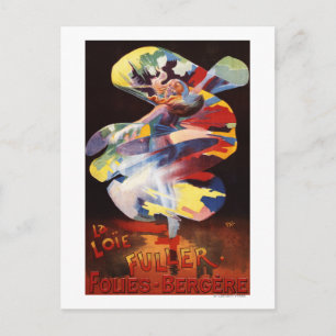 Loie Fuller im Theater Folies-Bergere Postkarte