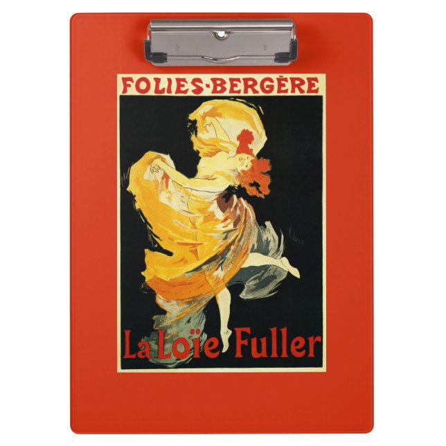 Loie voller am Folies-Bergere Theater Klemmbrett (Vorderseite)