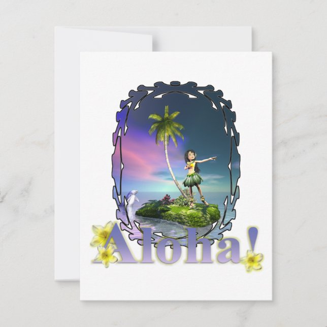 LoihiAloha Einladungs-Mitteilungen Einladung (Vorderseite)