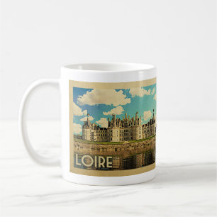 Loire Frankreich Vintage Reise - Schloss Chambord Kaffeetasse