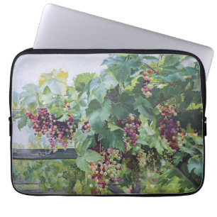 Loire-Tal-Weingut – Französische Traubenmalerei Laptopschutzhülle