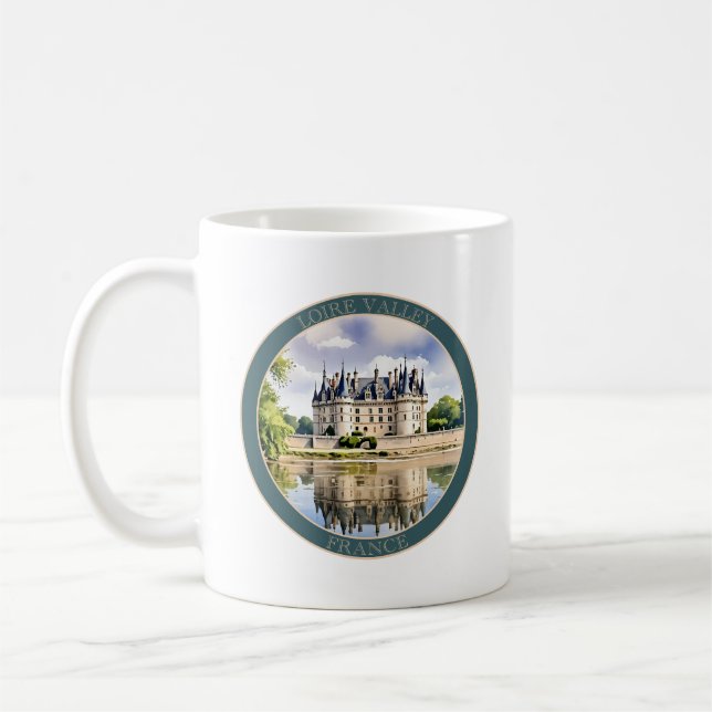 Loire Valley Chateau, Frankreich Kaffeetasse (Links)