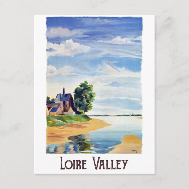 Loire Valley, Frankreich Postkarte (Vorderseite)
