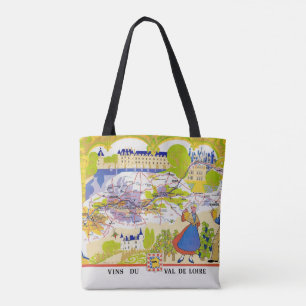 Loire Valley Weinregion Schulter Tote