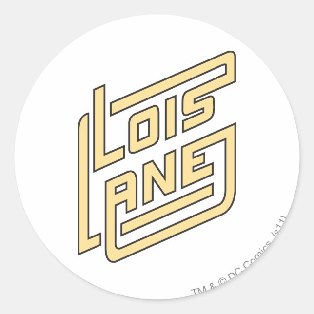 Lois Lane Logo Runder Aufkleber (Vorderseite)