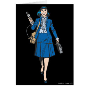 Lois Lane mit Mikrofon