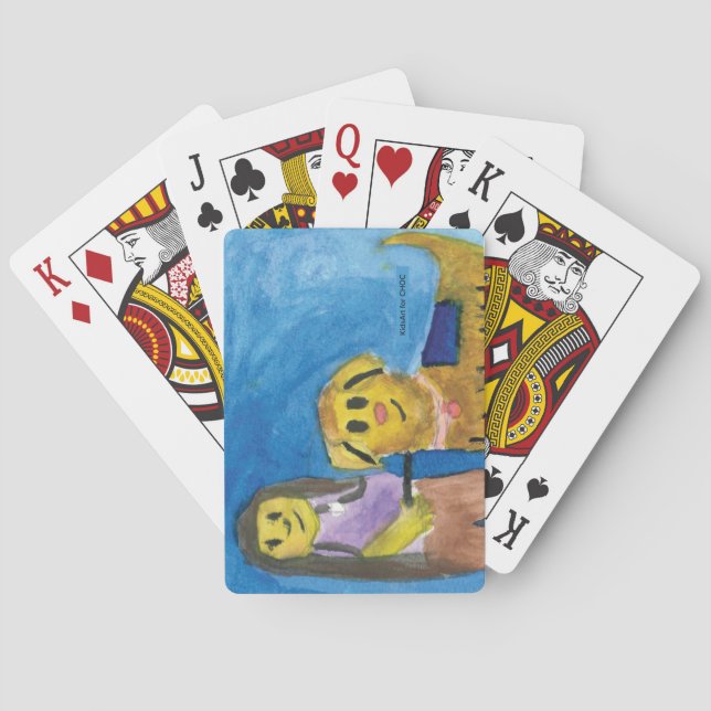 Lois the Therapy Dog - Kids Art for CHOC Spielkarten (Rückseite)