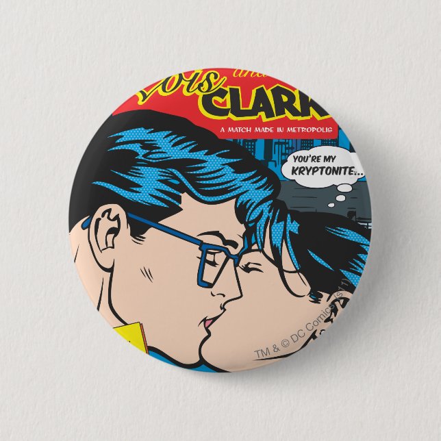 Lois und Clark Comic Button (Vorderseite)