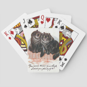 Lois Wain Lucky Black Cats Spielkarten