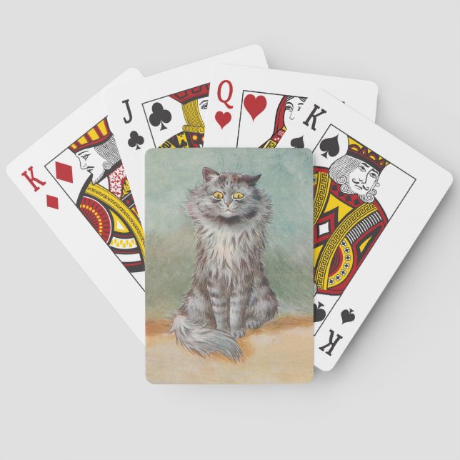 Lois Wain Vintag Cat Playing Cards Spielkarten (Rückseite)