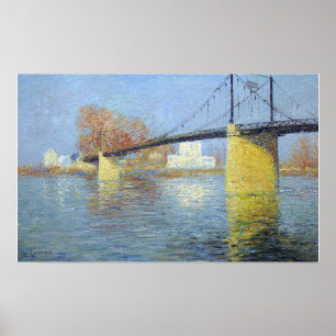 Loiseau - Die Brücke Suspendu an der Seine Triel S Poster