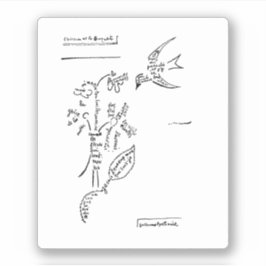 L'oiseau et le bouquet von Apollinaire Aufkleber