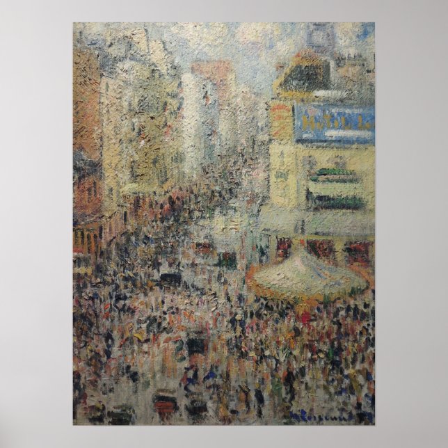 Loiseau - Rue Clignancourt in Paris am 14. Juli 19 Poster (Vorne)