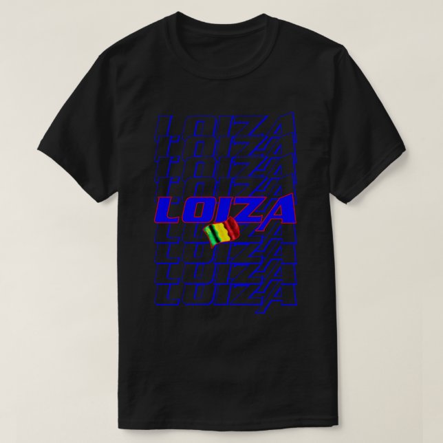 Loiza Cascade-Text T-Shirt (Design vorne)