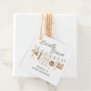 Lokal angebaute Baby-Mädchen-Farmermarkt-Individua Geschenkanhänger