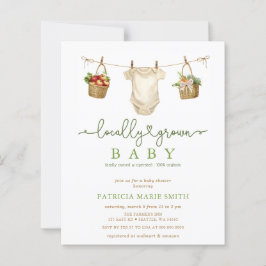 Lokal angebaute Bauern Market Babydusche