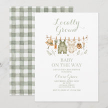 Lokal angebaute Farm-Baby-Shower-Einladung