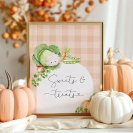 Lokal angebaute Herbstkürbis Süßigkeiten und Lecke Poster