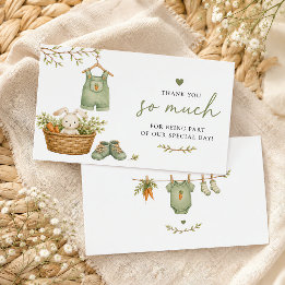 Lokal angebaute, rustikale Baby-Bunny-Edition Begleitkarte