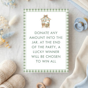 Lokal angebaute Take All Baby Shower Spielkarte Einladung