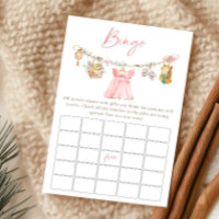 Lokal Aufgewachsenes Mädchen - Baby Shower Bingo S