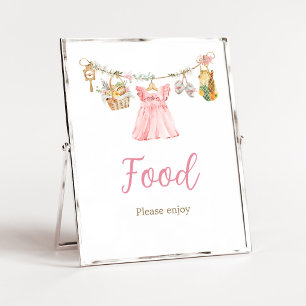Lokal Aufgezogenes Mädchen Baby Shower Food Schild