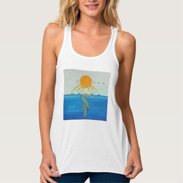 Lokal, Ebene, flach Tank Top (Vorderseite)