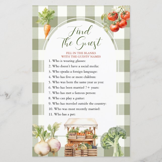 Lokal erbauter Frischmarkt Finden Sie das Game (Vorderseite)