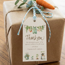 Lokal gewachsene Babyparty Geschenkanhänger