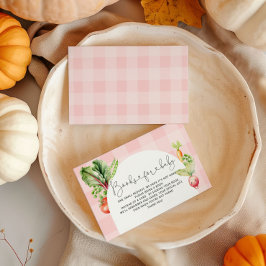 Lokal gewachsene Babypink-Bücher für Babytickets Begleitkarte