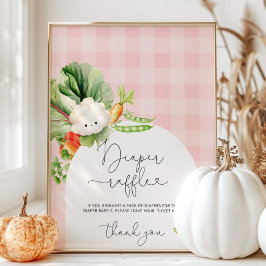 Lokal gewachsene Bauer vermarkten Rosa-Windelraffi Poster