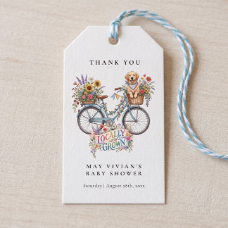 Lokal gewachsene & geliebte Babyparty Geschenkanhänger