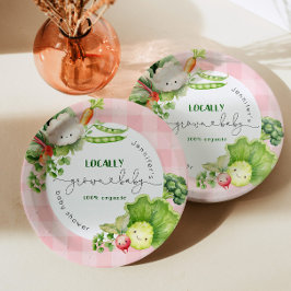 Lokal gewachsene Pink-Baby-Bauern vermarkten Babyd Pappteller