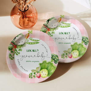 Lokal gewachsene Pink-Baby-Bauern vermarkten Babyd Pappteller
