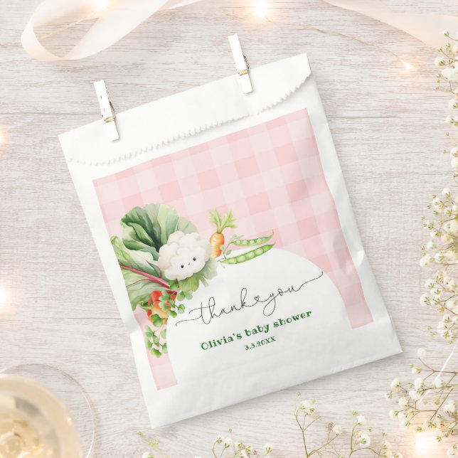 Lokal gewachsene Pink-Girl-Dusche danke Geschenktütchen (Ausgeschnitten)