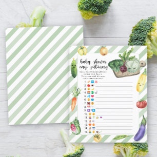 Lokal gewachsenes Baby-Dusche-Emoji-Picktionary