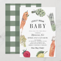 Lokal gezüchtete Baby Bauern Market Baby Shower
