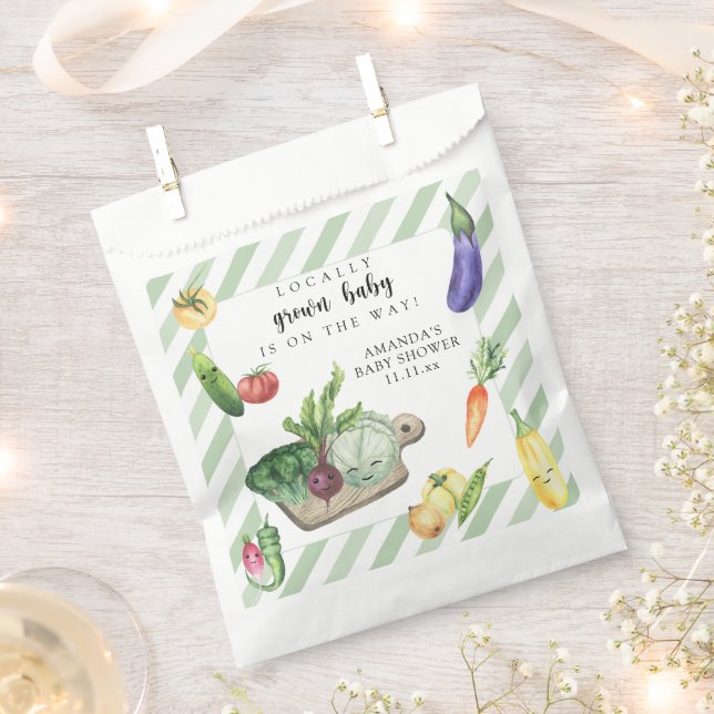 Lokal gezüchtete Baby Bauern Market Baby Shower Geschenktütchen (Ausgeschnitten)