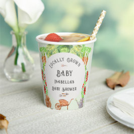 Lokal gezüchtete Baby Bauern Market Baby Shower Pappbecher