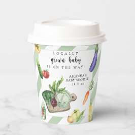 Lokal gezüchtete Baby Bauern Market Baby Shower Pappbecher